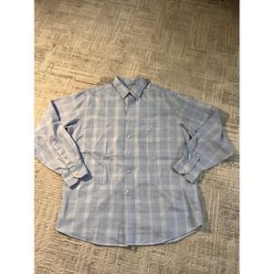 Tommy Bahama Men's Plaid Dress Shirt Size 16 34/35 Long Sleeve Button Down